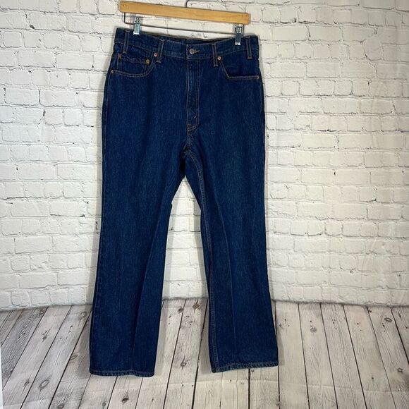 Vintage 90s Levi’s Men’s 517 Bootcut Blue Jeans Denim size W36 L30 - Picture 1 of 8